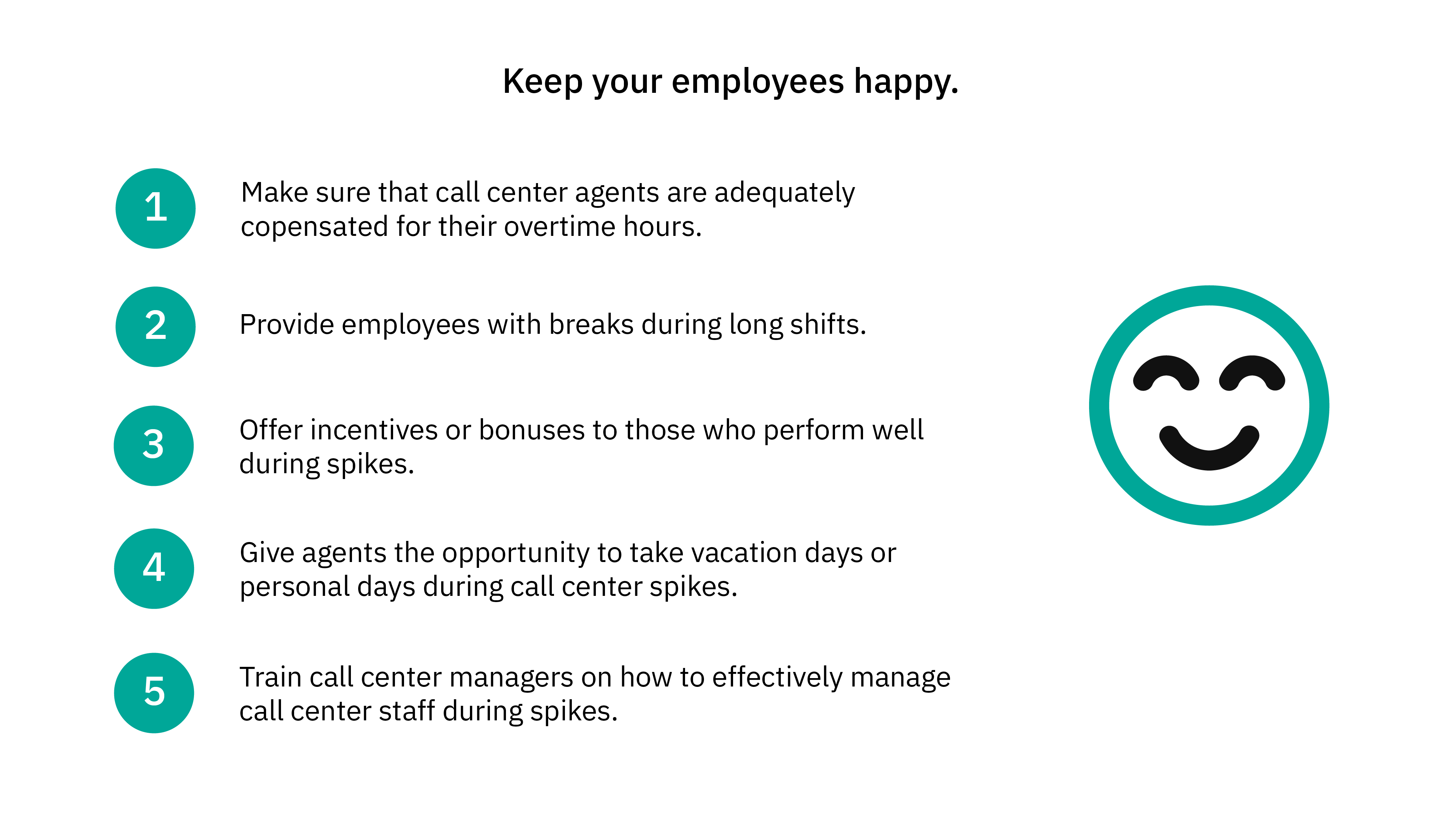 Keep your employees happy