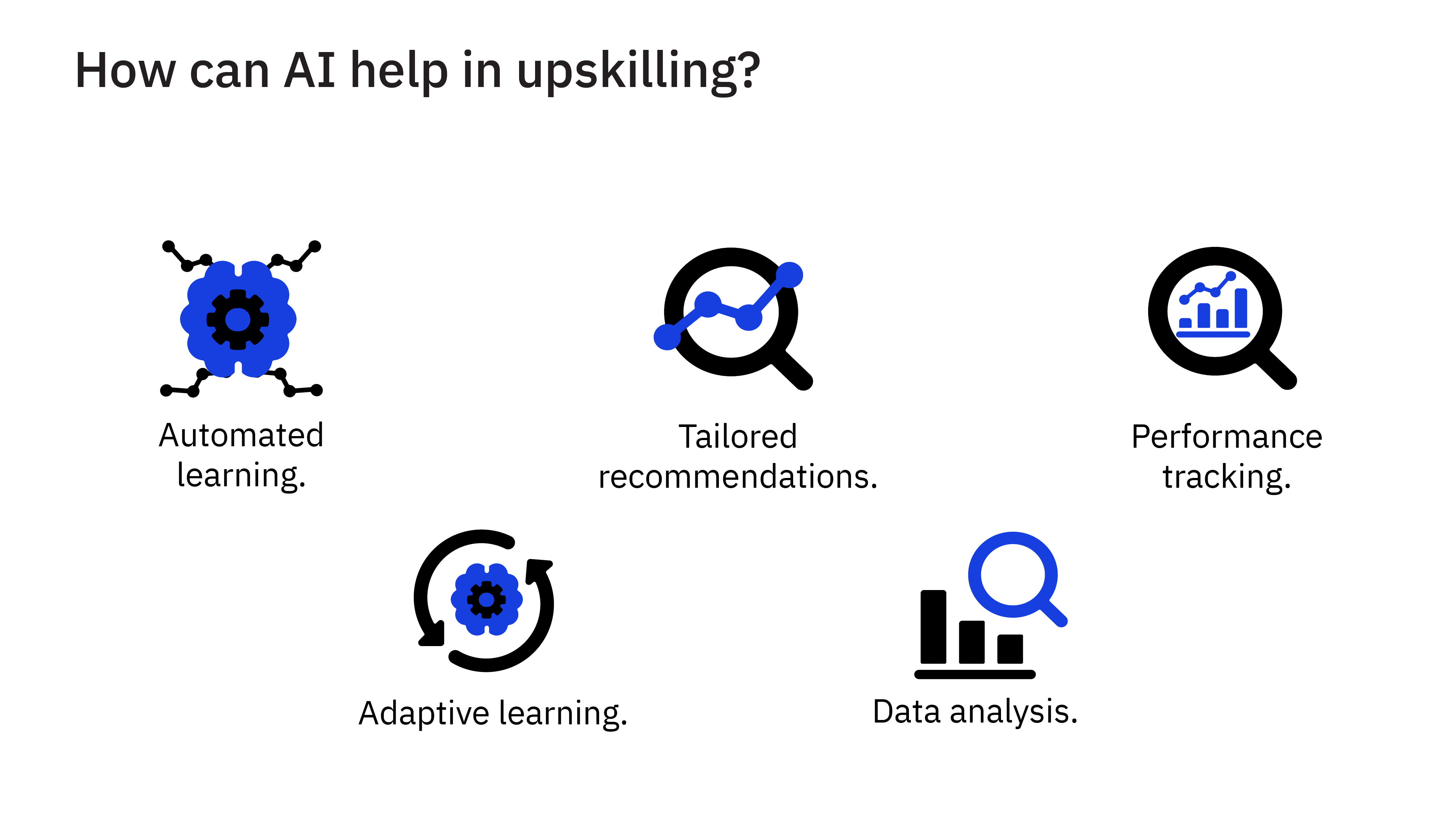 How can AI help in upskilling?