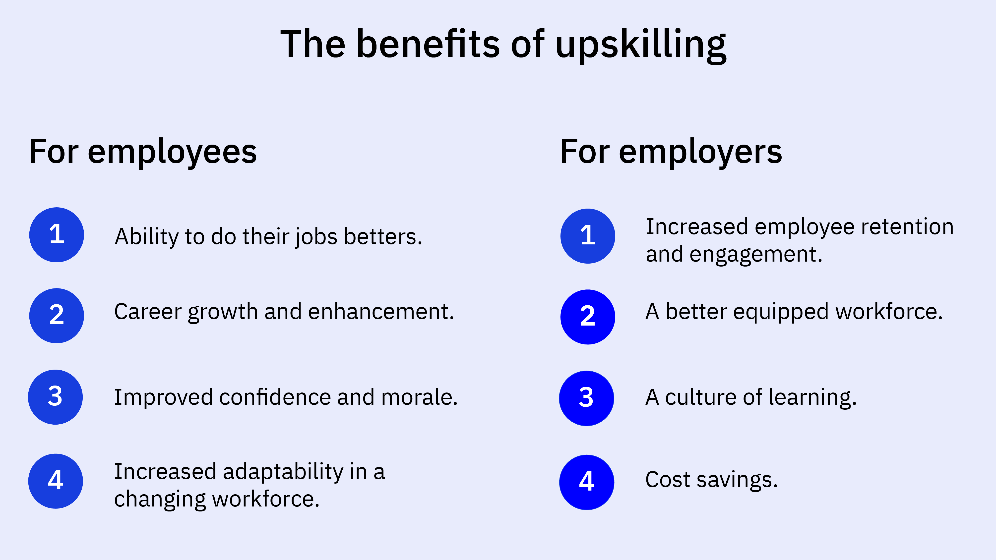 The benefits of upskilling