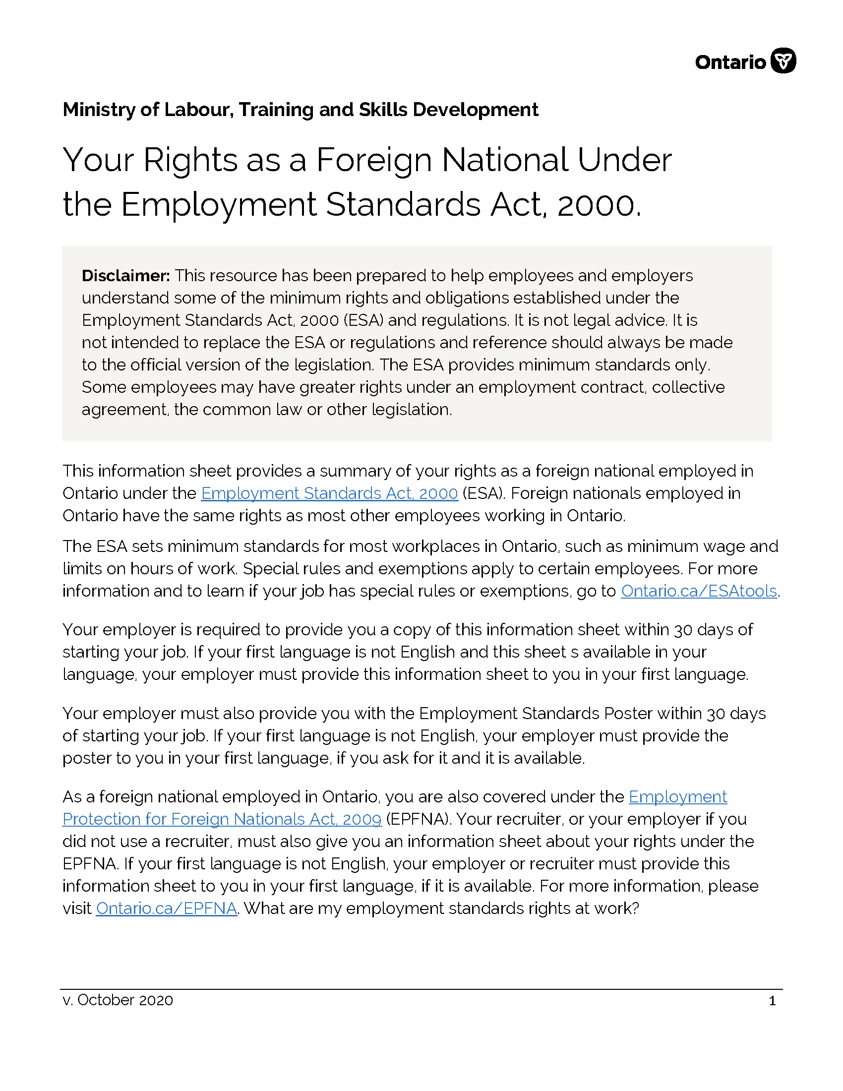 your rights as a foreign national page 1